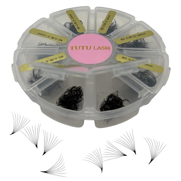 8D Promade Lashes 1120 Fans Loose lash fans pro made