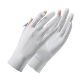 Pawinpaw Women's Gloves, UV Protection, Summer, Finger Out, Thin (UPF 50+ / Contact Cooling Feeling -5°C), Smartphone Operation, Sunscreen, Driving, Rough Hands, Moisturizing, Stylish, UV Rays,