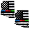 AZ State Thin Blue RED Green Line Flag 2 Pack