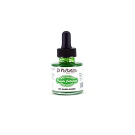 Dr. Ph. Martin's Spectralite Private Collection Liquid Acrylics (4PC) Arcylic Paint Bottle, 1.0 oz, Grass Green