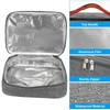 PATIKIL 12"x9"x3" Insulated Lunch Bag Portable Food Container Bag Flat