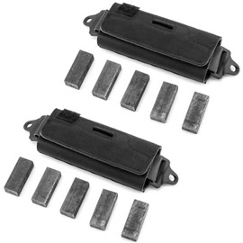 QWORK Helmet Counterbalance Weight Bag, 2 Pack Tactical Helmet Counterweight NVG Pouch for OPS Fast BJ PJ MH Tactical Helmets/Helmet Accessories, Black