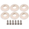 lovermusic Lovermusic 6 Pieces Plastic Washers with Screws Replacement for Guitar Open Gear Semiclosed Tuning Pegs Tuners