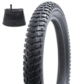 FengCan 20 Inch Bicycle Tyres 76-406 20 x 3.0 Bicycle Tyres Foldable and Bicycle Inner Tube 20 x 3.0/3.50 Schrader Valve 32 mm, Suitable for 20 x 3 City/Mountain/Road Bike Bicycle Tyre Replacement