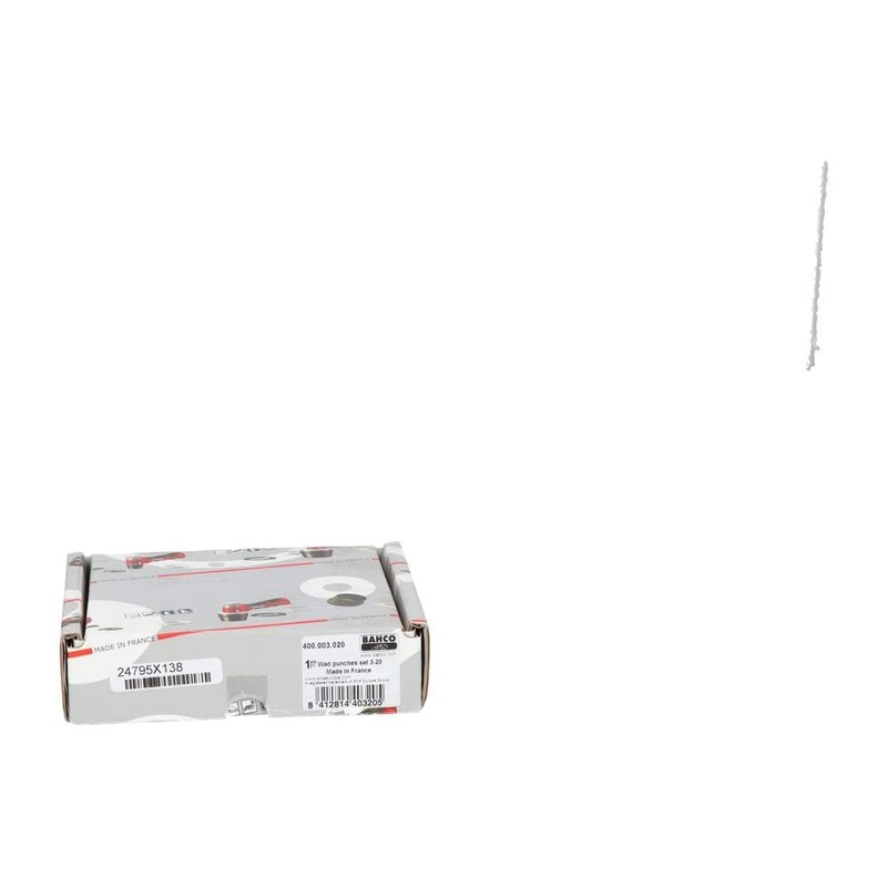 Bahco 400003020 Lochstanzen-Set, 11-teilig, 3-20 mm Wechselbar
