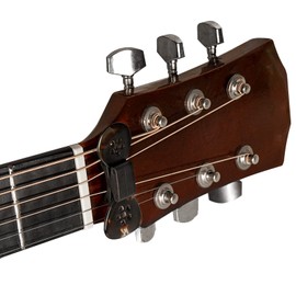 Musiin 1 Pack Rubber Guitar Headstock Pick Holder, Pickholder for Guitar, Bass, Ukulele 6 pieces (Black)