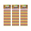 Pack Of 6 Brick Pencils With Eraser