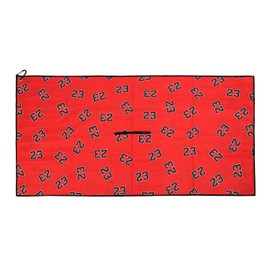 SHABIER Red Big Golf Towel with No.23 Design Golf Microfiber Waffle Pattern Golf Towel