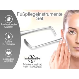 Foot Care Instruments Set Corner Lifter Stainless Steel Nail Lifter for Foot Care and Nail Care 3-Piece Small Medium Large Fine Foot Care Set Double Instrument for Manicure Pedicure Quality from