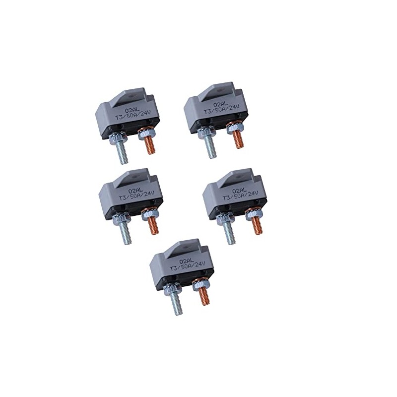 Bumbesti 12-24V 50Amp Resettable Stud Type Circuit Breaker Fuse Holder