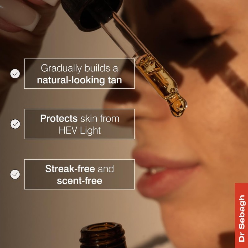 Dr Sebagh Self-Tanning Drops Travel Size- Streak-Free, Scent-Free and Sun-Free
