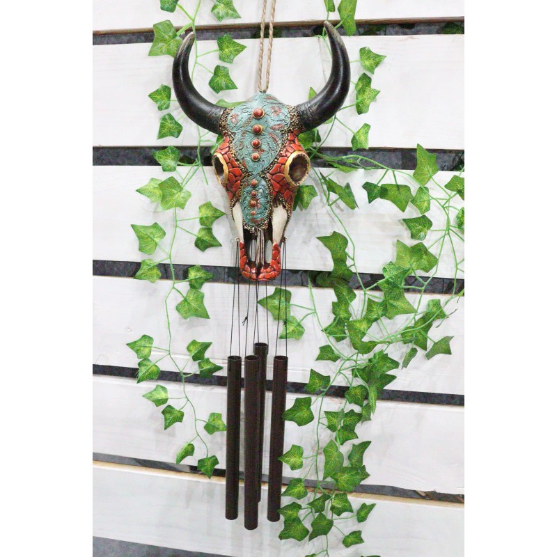 Set Of 2 Southwest Boho Chic Turquoise Ember Floral Scroll