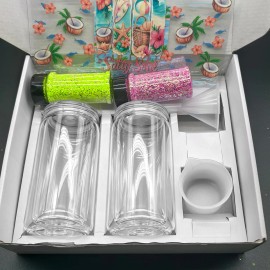 s High Flash Spring Chunky Glitter 24 Color Bottle Set for Diy Makeup Manicure Handcrafted Cups Gift-making and Morecolor: Set29-mix colors/Snow Globe Tumbler