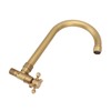 Antique Brass Basin Faucet with Cross Knob Single Handle Faucet