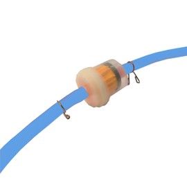 VRWEARE Gas Fuel Filter With Hose Tube Line Fit For ATV Pit Dirt Bike Moped Taotao Go Kart Scooter Motorcycle Parts (Blue)