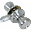 Mobile Home Passage Lockset for Interior Doors, Satin Nickel