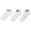 Umbro 401350 Kids' Socks, 3-Pair Set, Sneaker Socks, Toe and