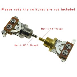 KAISH 20pcs Metric M3.5/M4 Guitar 3 Way Toggle Switch Tip Switch Knobs Guitar Switch Cap for Epi LP Les Paul Cream