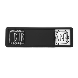 PATIKIL Dishwasher Magnet Clean Dirty Sign, 7 x 2 Inch Clean & Dirty Dishwasher Indicator Slider Black Acrylic Magnet Sign Laundry Kitchen Gadgets, Black & White
