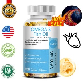 Daitea Triple Strength Omega 3 Fish Oil,For Heart,Brain,Ey