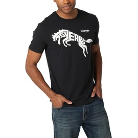 Wrangler Mens 75th Anniversary T-Shirt T Shirt, Black, Large US