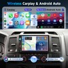 Upgraded Double Din Car Stereo with Wireless Carplay Android Auto,