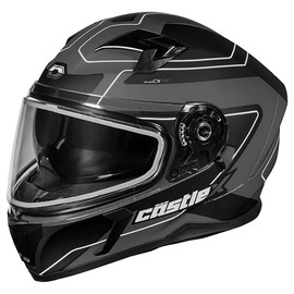 Castle X CX390 Atlas Full Face Snow Helmet (Matte Charcoal/Black - Large)