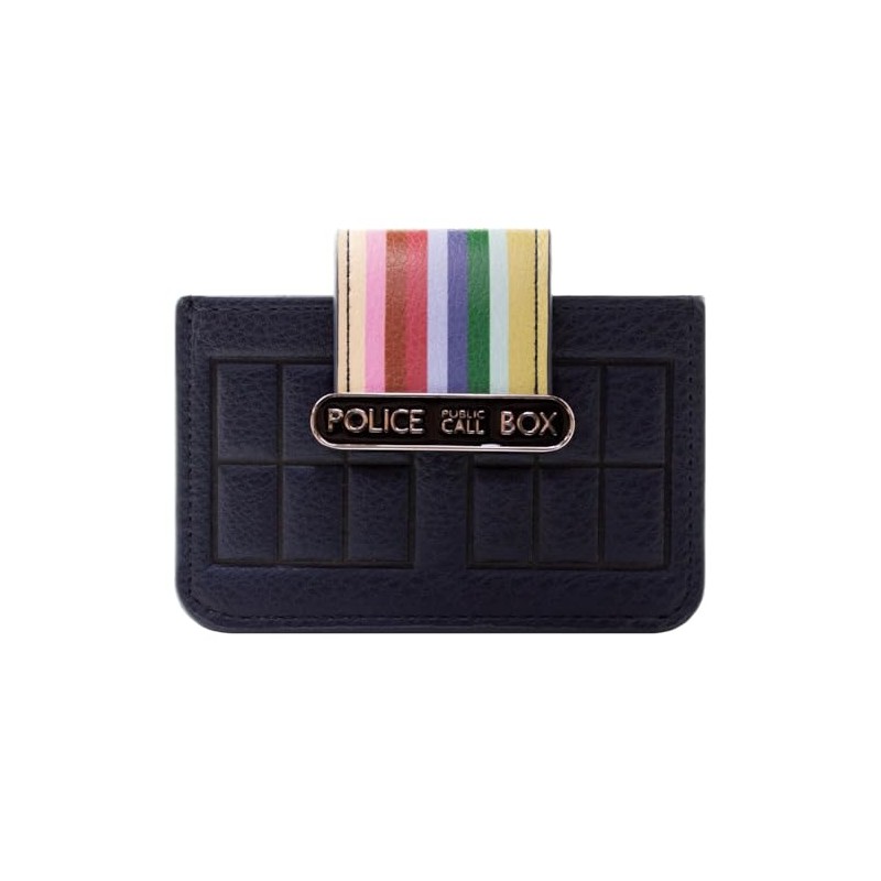 Dr Who Public Call Police Box with Rainbow Wallet Card