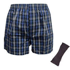 Replacement Pad Type Incontinence Pants, Urine Leak Pants, Trunk Pants, Men's, 1 Piece, Absorption Amount, 5.9 fl oz (150 cc), Front Opening Included (Blue, M)