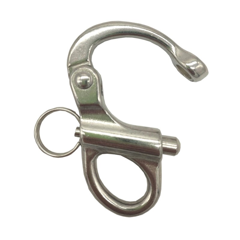 M9LZY 4pcs 2-5/8” Fixed Bail Snap Shackles 316 Stainless Steel