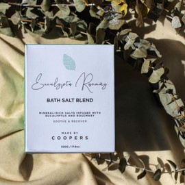 Made by Coopers Eucalyptus Rosemary Soothing Bath Salt Mix with Essential Oils (500 g)