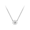 Cute Daisy Flower Pendant Necklace for Women Girls 925 Sterling