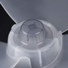 White 3 Leaves Clear Fan Blade Replacement for 12 Inch