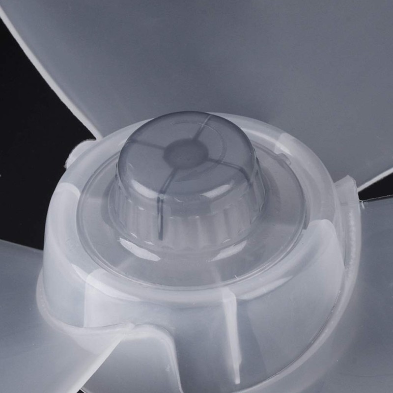 White 3 Leaves Clear Fan Blade Replacement for 12 Inch