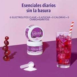 Ultima Replenisher Electrolyte Hydration Powder, Grape, 30 Serving Canister - Sugar Free, 0 Calories, 0 Carbs - Gluten-Free, Keto, Non-GMO with...    