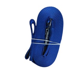 20 Ft Lunge Line Horses Dogs Pets Heavy Duty (Navy Blue)