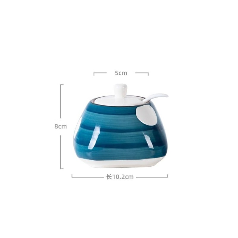 FülleMore Ceramic Spice Jar 350 ml Spice Jar with Lid