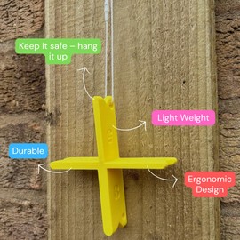 Decking Spacers 4 Pack – Multi-Gap Deck Board Spacer Tool (4mm, 5mm, 6mm, 8mm) – Universal Composite & Timber Decking Spacer – Includes Free Hang Tags