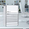 P.I.T. Mini White Tool Box, Portable 3 Drawer Steel Stackable