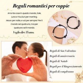 CheersLife Couple Bracelet, Partner Bracelets, Couple Bracelets, Partner Bracelet, Friendship Bracelet, Bracelet for Couples, Boyfriend, Girlfriend, His and You, Valentine's Day Bracelet, Anniversary,