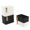 My Style Rectangular T Basket 5 pieces, No. 1/white 5ea