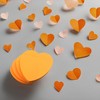 Evergreen Goods 4 Pack Neon Orange Heart Shaped Sticky Notes