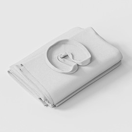 CLORIS Universal 3-Piece Professional Massage Table Sheet Set Premium Soft Light Stain Microfiber Includes Massage Table Cover, Fitted Sheet and Face Rest Cover - White