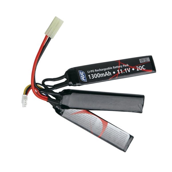 ASG batterie li-po 1.1v 1300 mah sticks