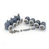 Shower Door Rollers, Set of 8 Single Shower Door Runners/Wheels/Pulleys/Guides