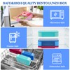 LEIKEEGO Lunch Box Kids,Leak-Proof Bento Lunch Box with Compartments for
