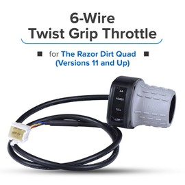 AlveyTech AlveyTech 6-Wire Twist Grip Throttle for the Razor Dirt Quad (Versions 11 and Up)