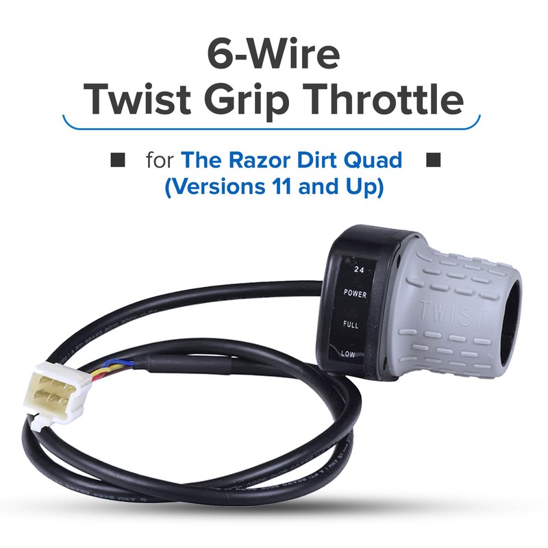AlveyTech AlveyTech 6-Wire Twist Grip Throttle for the Razor Dirt