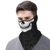 White Skeleton Balaclava Hat Men's Women's Neck Protector Mesh Sun
