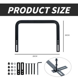 Mattress Holder, Non-Slip, Mattress Holder for Bed Frame, Adjustable Mattress Holder, Slipping, Mattresses, Collars, Mattress Hangers for Bed Panels, Flush Beds, Pack of 1, Black